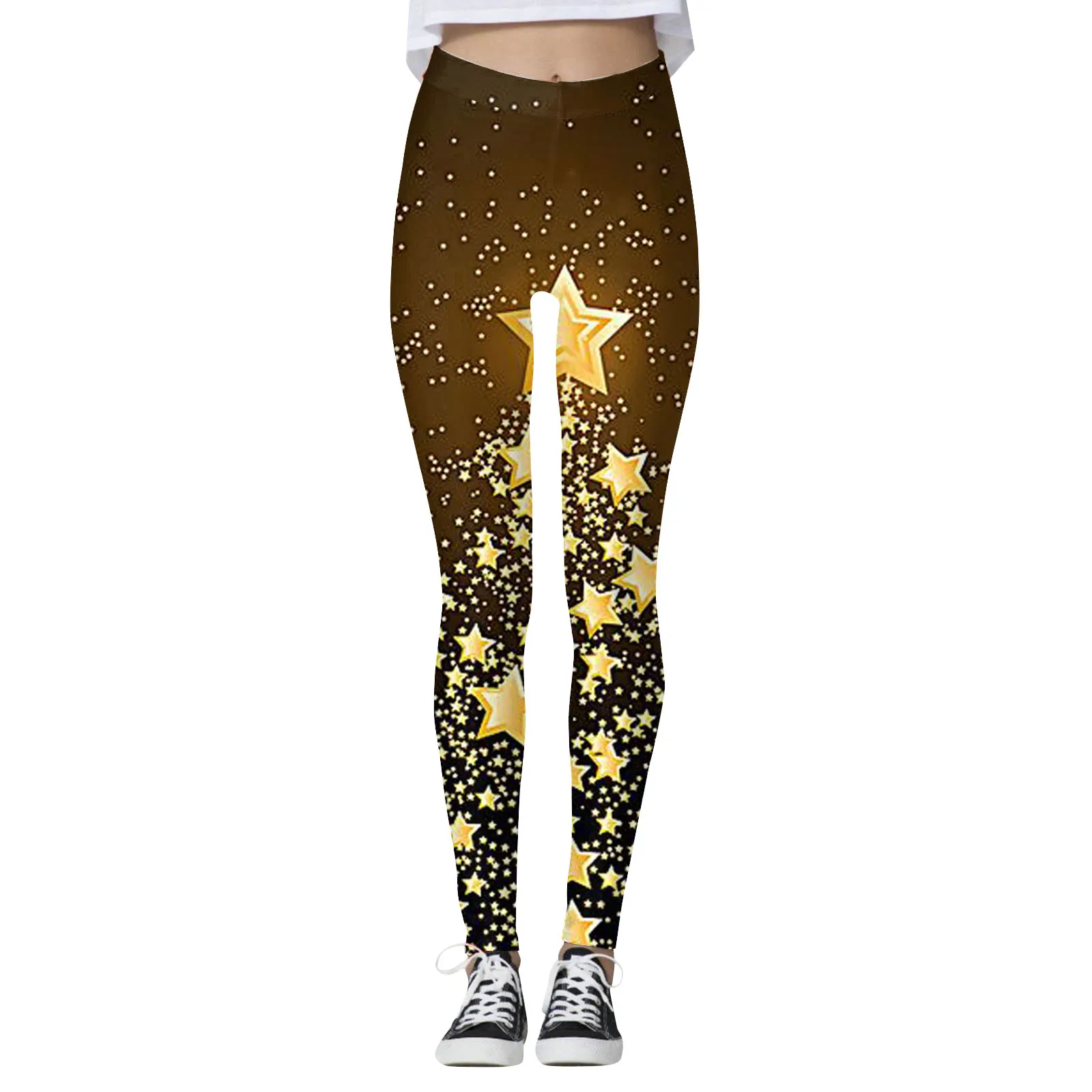 

Christmas Printed Leggings Women Elastic High Waist Pants Butt Lifter Gym Jogging Workout Trousers Sexy Aesthetics Sports Tights