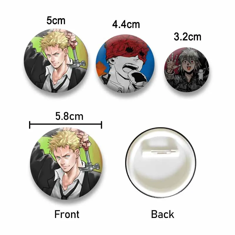 Cute Anime Dorohedoro Coin Brooch Cartoon Kaiman Nikaido Soft Button Pins Backpack Collar Lapel Badges Jewelry Accessories Gifts