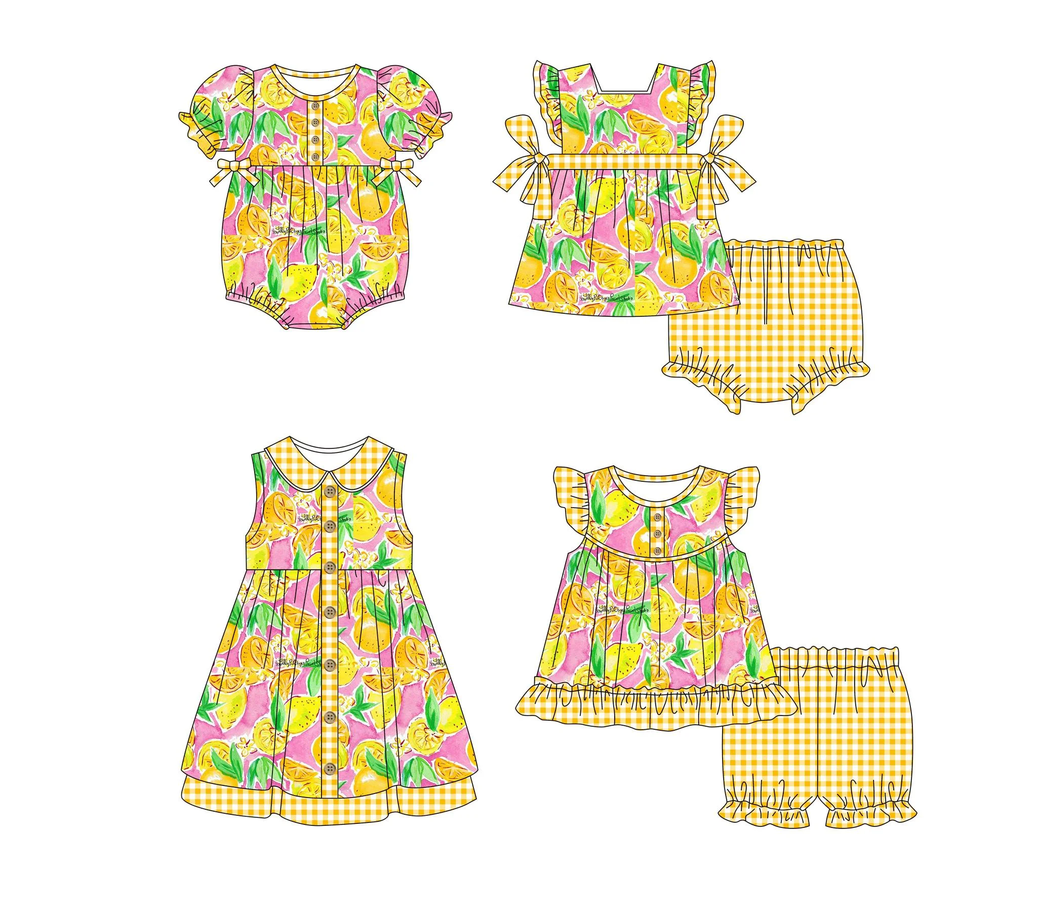 

Toddler girls clothes Cute baby set Flutter sleeve shorts set sleeveless dress girls outfits set newborn romper jumpsuit