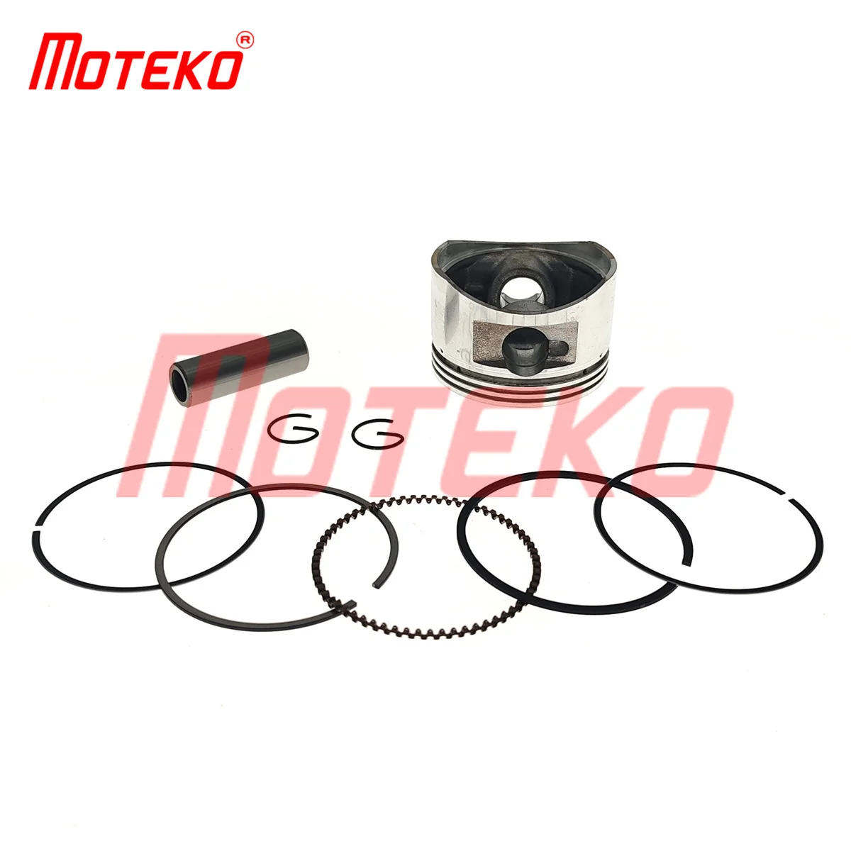 BX15120352 GY6 120CC 52MM BIG BORE CYLINDER AND CONVEX PISTON KIT 13MM PIN SCOOTER ENGINE PARTS FOR 139QMB CHINESE SCOOTERS ATV