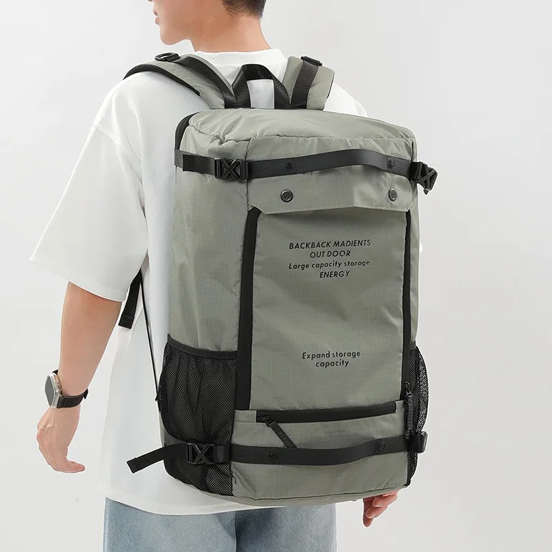 Men's Sports Weekend Travel Fitness Backpack, 60 Liter Women's Fitness Bag, Outdoor Hiking Backpack