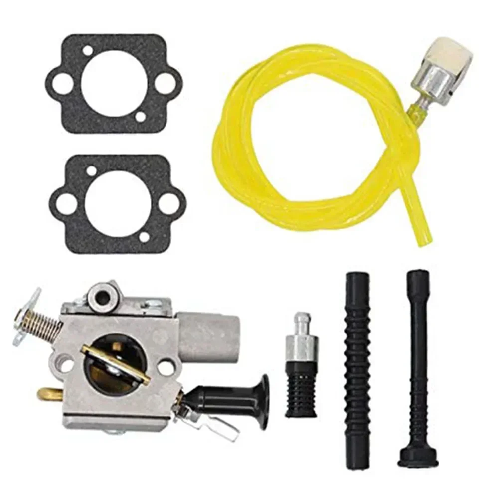 Para ms261 ms271 ms291 motosserra para kit de carburador pacote abrangente com linha de combustível e filtros para fácil manutenção