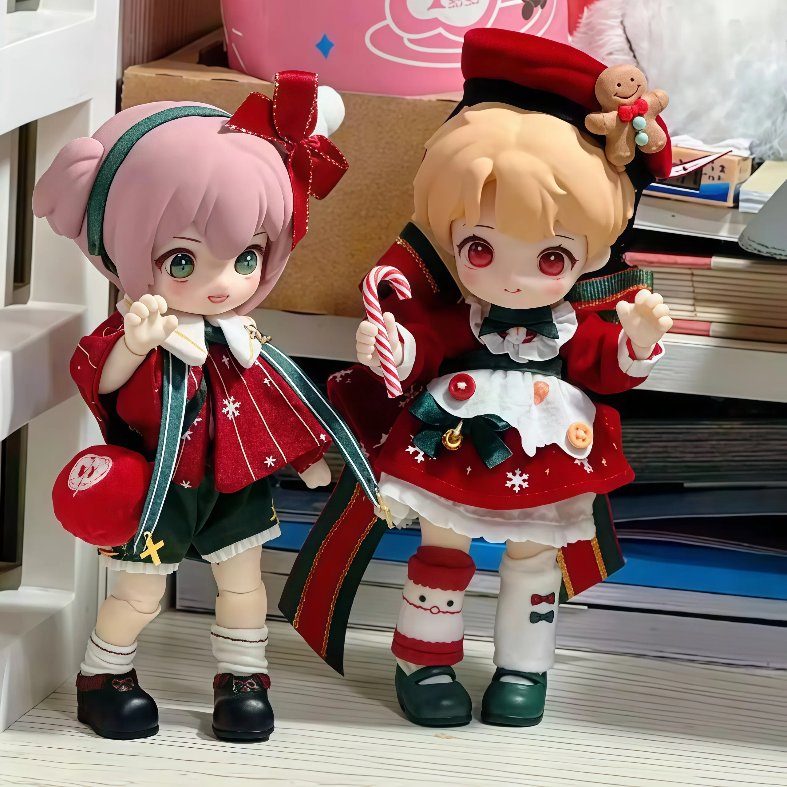 ناجي رياض الأطفال متمنيا سلسلة الحفلات بطاقة معلقة Bjd لعبة عصرية تحصيل عمل نموذج لجسم الدمى مفاجأة هدية الكريسماس