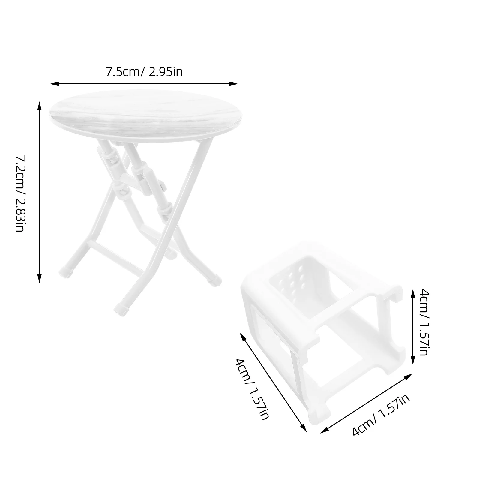 1 cadeiras de mesa em miniatura conjunto de móveis de casa de bonecas realista para crianças jogo criativo cadeira de mesa pequena de plástico compatível com a maioria