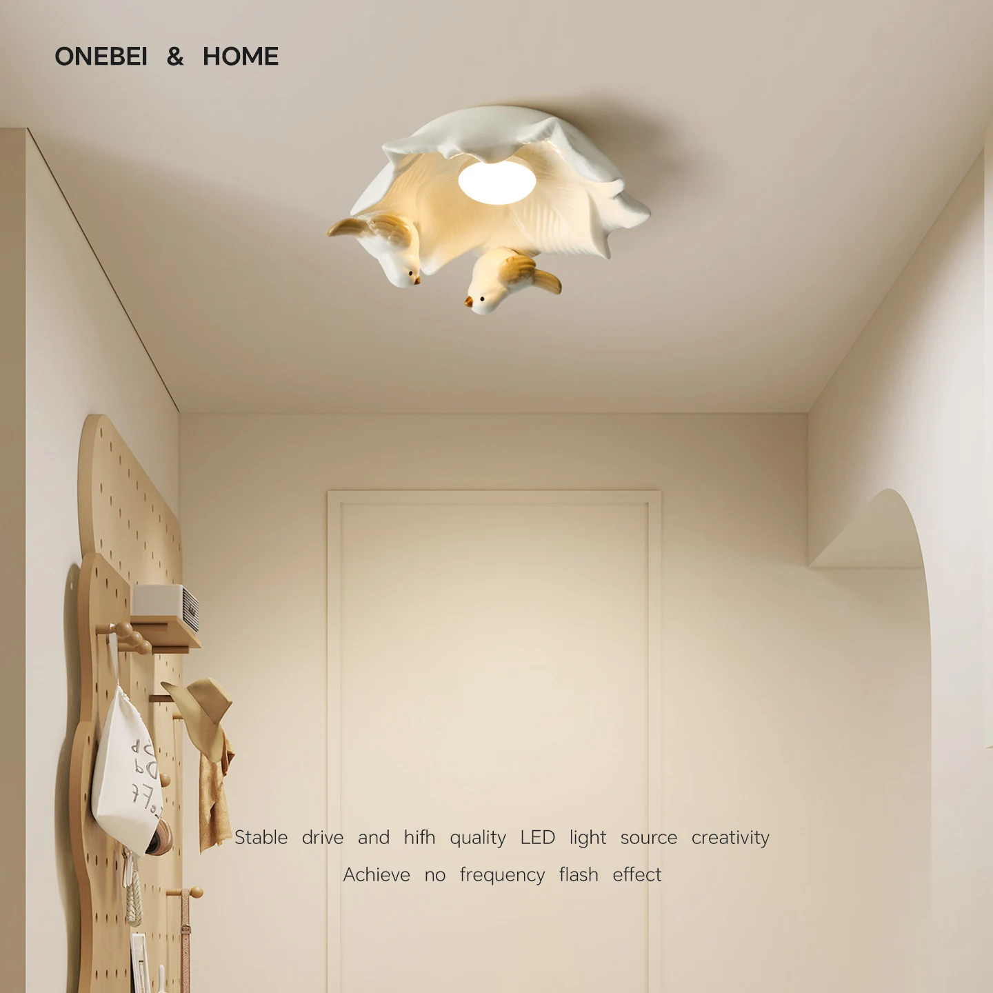 Nordic Modern Ceramic Corridor Ceiling Light TO Applicable Cloak Room Bedroom Corridor Balcony Living Room Home Decoration Light
