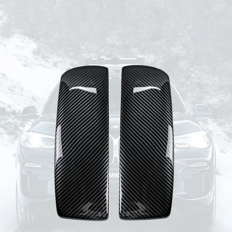 Accessories For BMW X5 X6 X7 E70 E71 F15 F16 G05 G06 G07 Carbon Fiber Stowing Tidying Armrest Box Panel Sticker Cover Trim