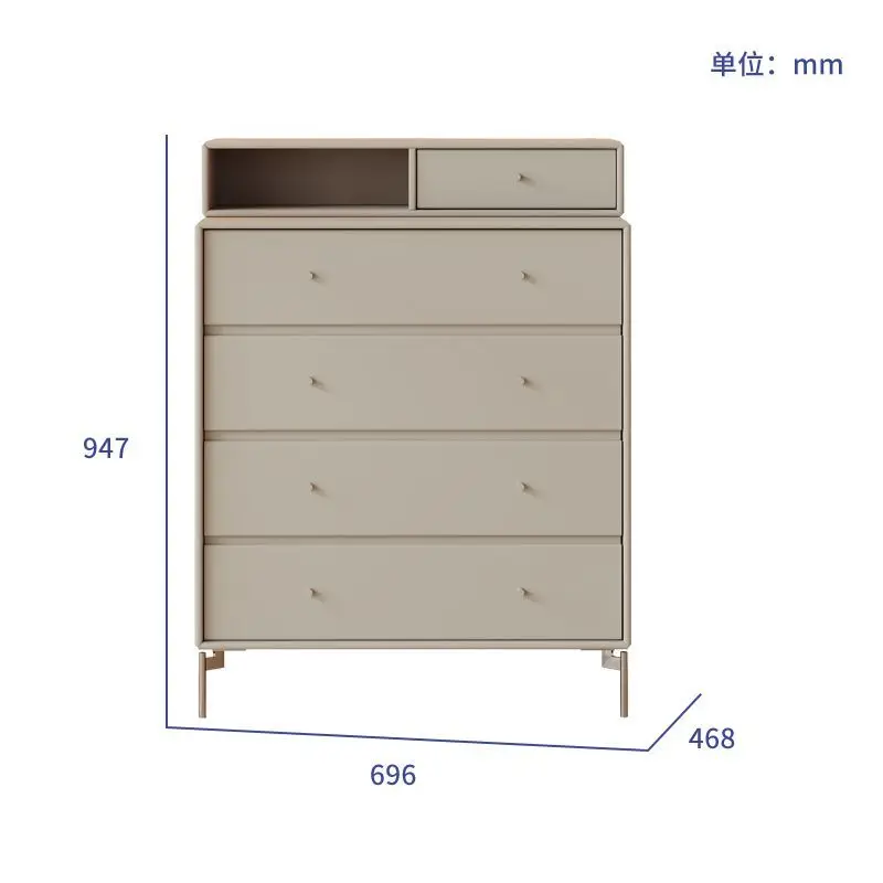 Huishoudelijke houten slaapkamer ladekast opbergkast ladekast minimalistisch