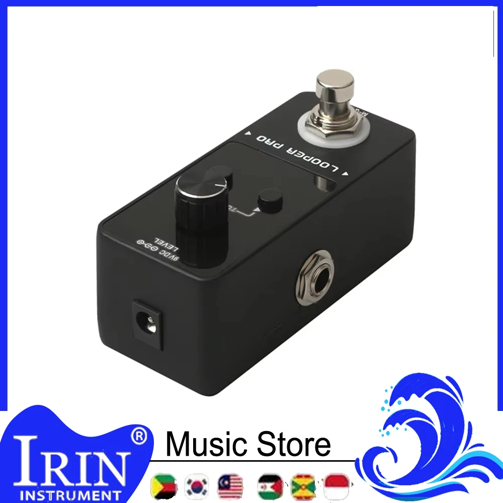 M-VAVE Looper Pro Guitar Effect Pedal 9 Loops 40 Minutes Recording Time Loop Station Unlimited Overdub Ideal for Electric Guitar