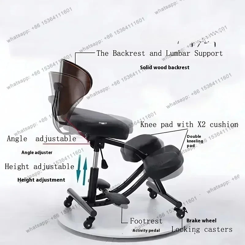 Ergonomic Chair, Computer, Backrest Chair, Comfortable Sitting Office Chair, Adult Sitting Posture Correction, Adjustable Seat