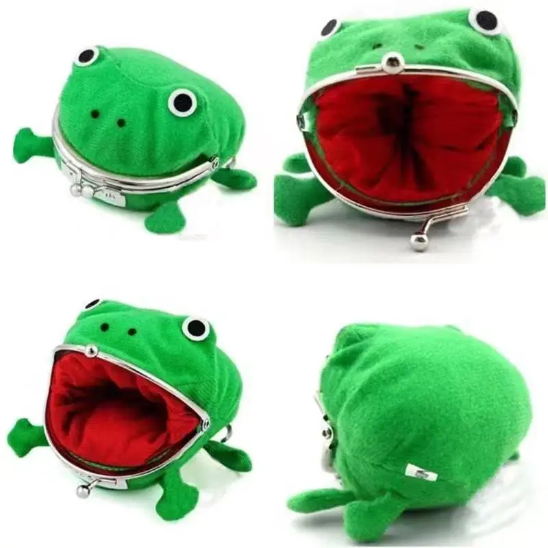 Carteira em Forma de Sapo do Naruto - Carteira de Moedas de Sapo de Pelúcia. Carteira de ninja animada. Presente para festa temática de ninja de Halloween.
