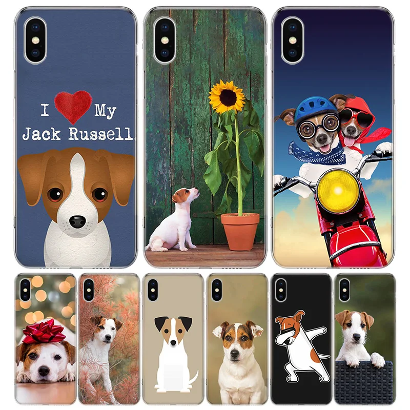 Jack Russell Terrier Dog Phone Case For iPhone 16 15 14 Plus 12 13 Mini 11 Pro Max X Xs  8 7 SE + Soft Fundas Coque Shell Cover 