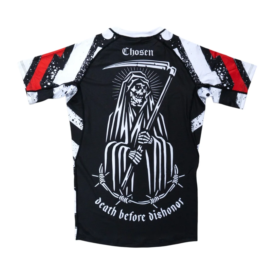 Brazilian Jiu Jitsu MMA Rash Guard Old School America Style Adult Kids Combat Training T-Shirt Summer Breathable Quick-drying