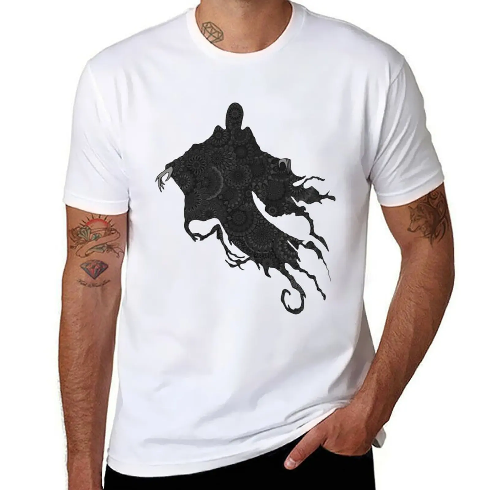 

A Floating Soul Wizard Silhouette T-Shirt cotton t shirt man T-Shirt