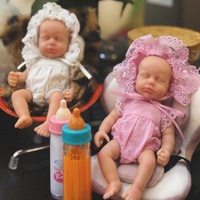 6Inch Can Washable Mini Palm LouLou Solid Silicone Bebe Reborn Girl  With Paint Skin Soft Touch Lifelike Realistic Reborn Dolls