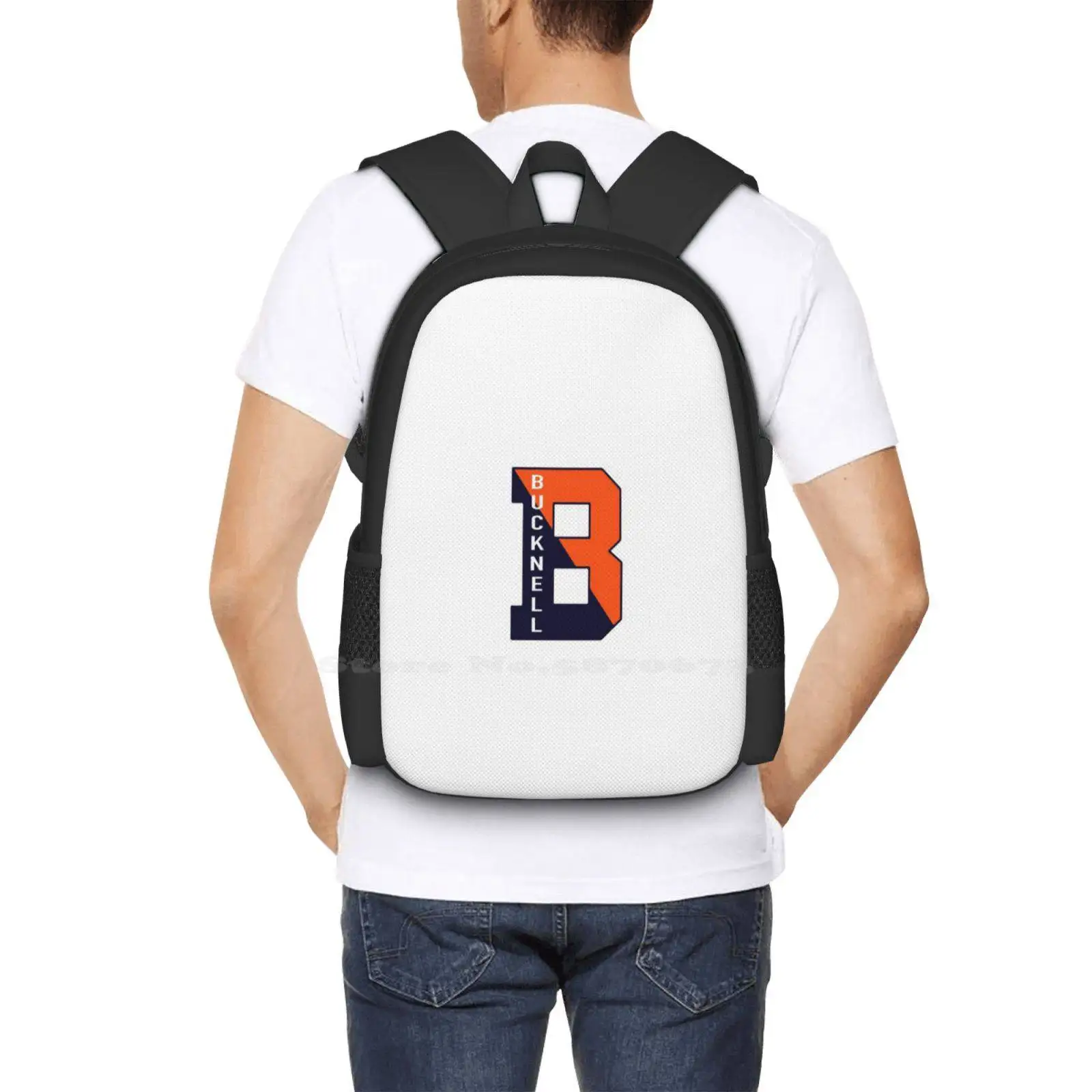 B-Bucknell University Teen College Student Backpack Pattern Design Bags 2023 2022 2021 2020 Lewisburg Pa Pennsylvania Bison Ray