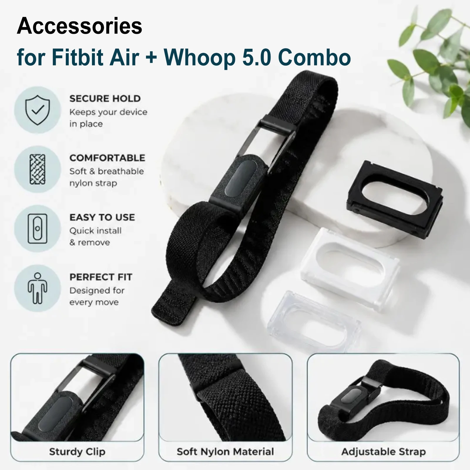 Band Adapter Bracket Frame For Fitbit Air To Whoop 5.0 Multi-Purpose Replacement Frame Shell Protective Mod Frame Case