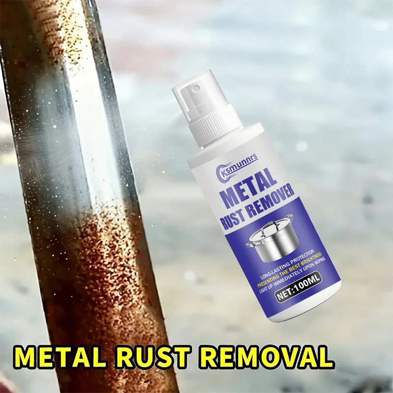 Rust Remover Spray - Strong Heavy Duty Metal Rust Remover, Powerful Fast Acting Rust Cleaner for Tools Cars Bikes Grills, R