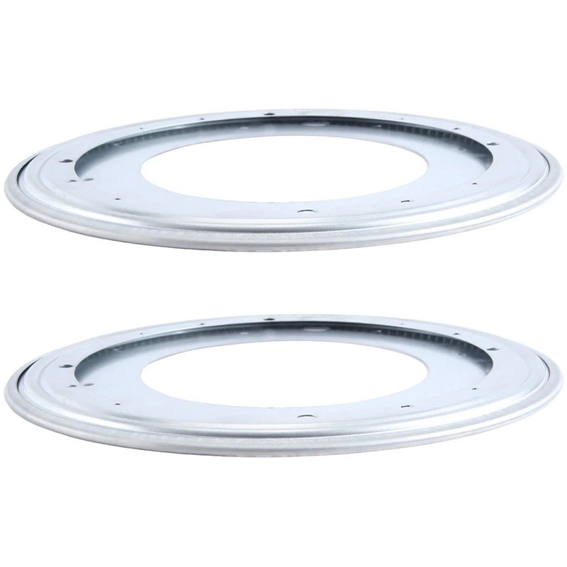 

2 Pack Lazy Susan Hardware 12 Inch, 360° Rotating Bearing Plate 5/16Inch Thick, 750Lbs Heavy Duty Swivel Base Easy To Use