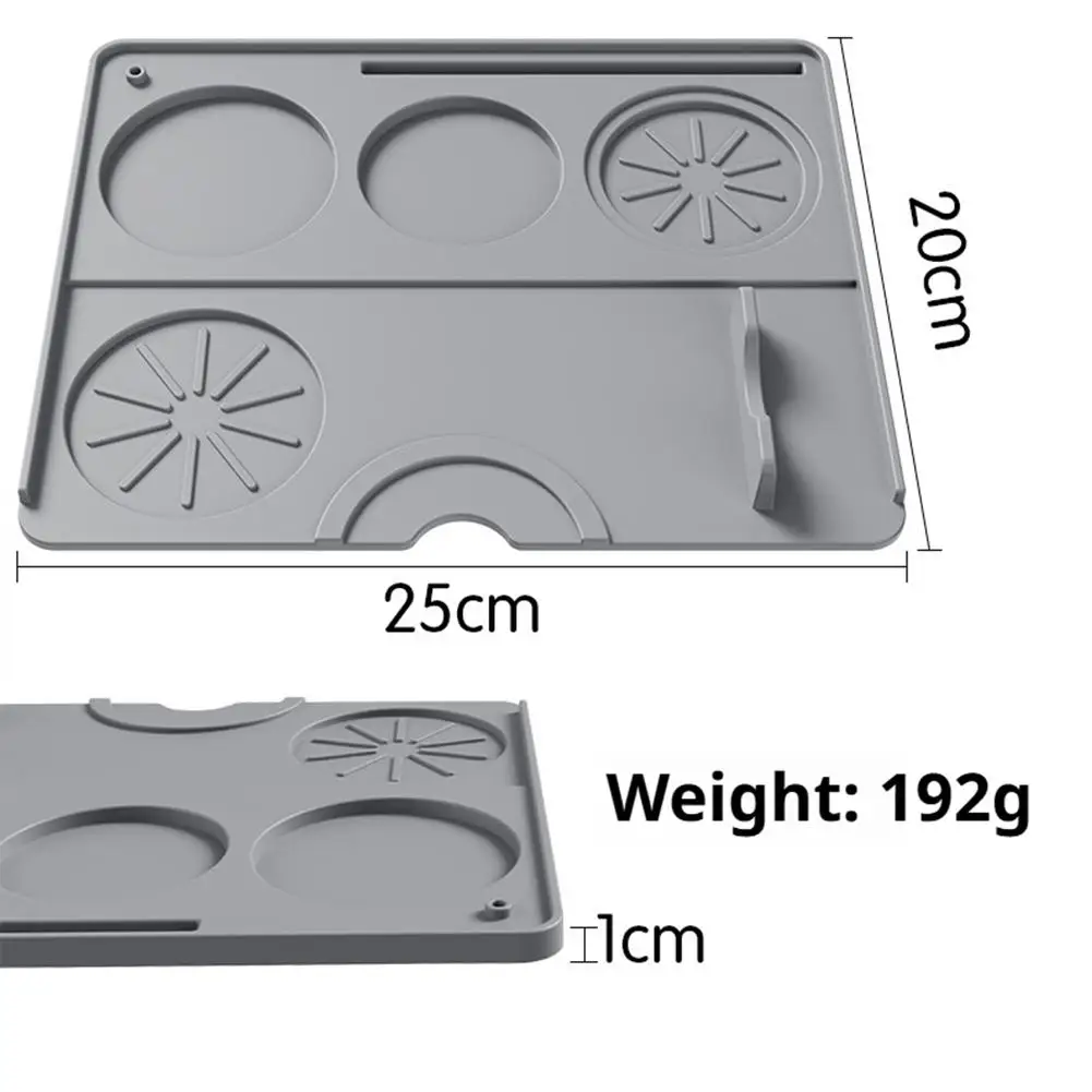 1 قطعة 25x20 سنتيمتر سيليكون القهوة تدك حصيرة للمنزل مقهى ماكينة إسبريسو قاعدة غير قابلة للانزلاق Portafilter حامل وسادة اكسسوارات