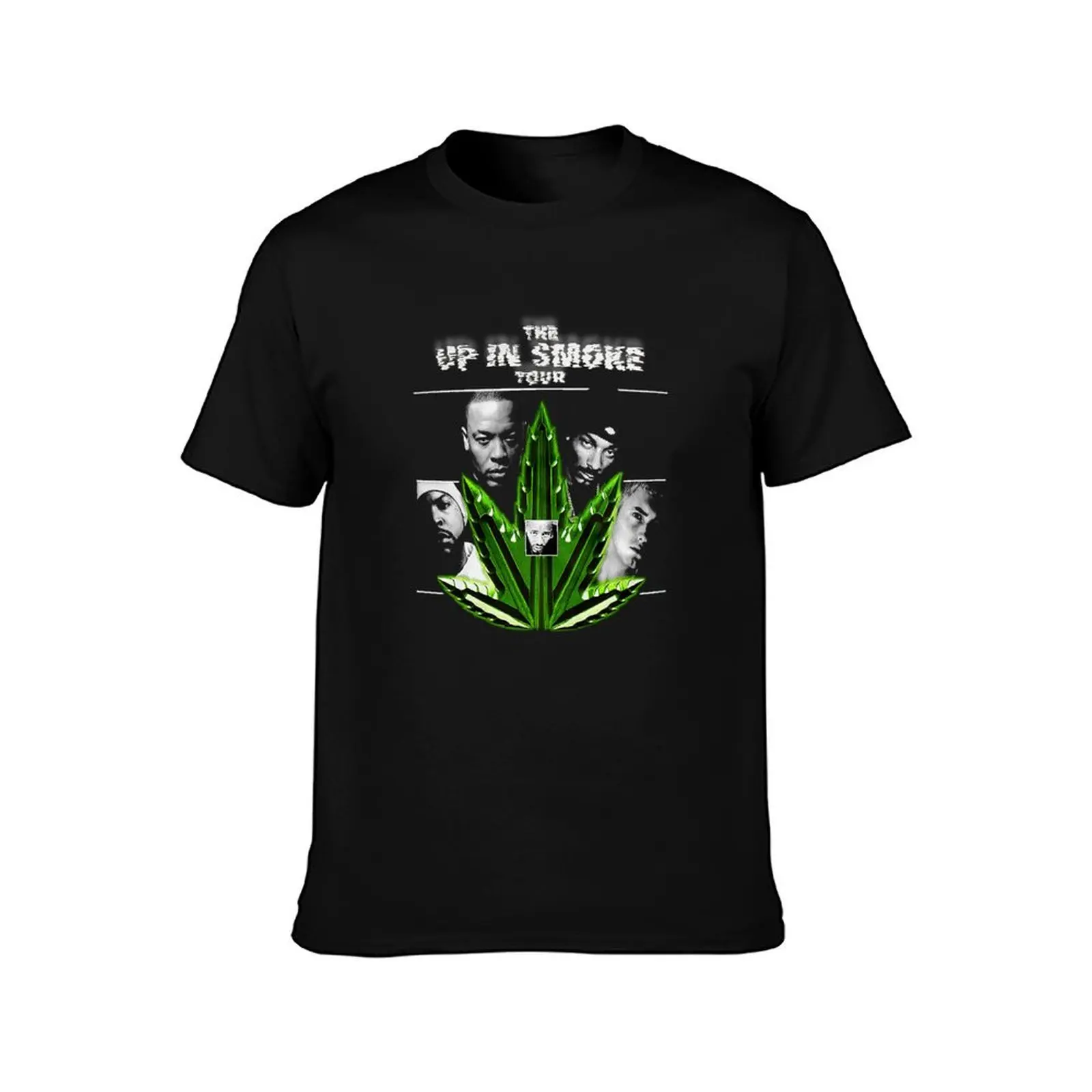 Up in Smoke Tour Dre Snoop Hip Hop Rap Vintage Replica T-Shirt Relaxed Fit Casual Short Sleeve Top T-Shirt
