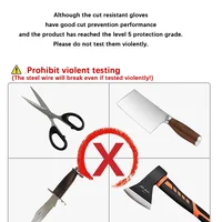 Security Protection Anti-Cut Gloves, Cut proof, stab resistant, stainless steel wire, metal mesh, butcher  work 6