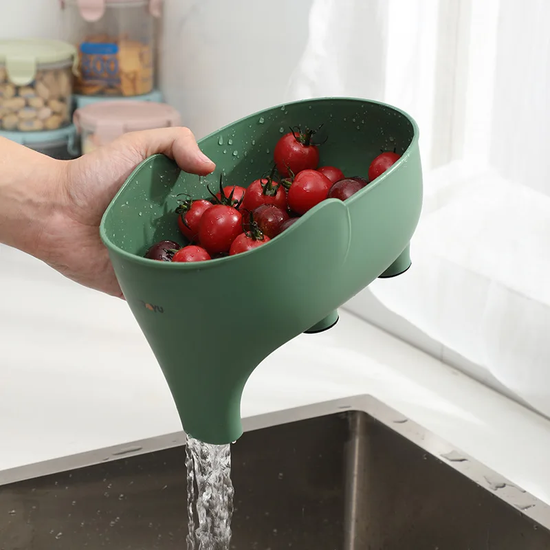 Kitchen Sink Colander Basket Multi-Functional Fruit Vegetable Wash Drainer Strainer Home Storage Container Tool