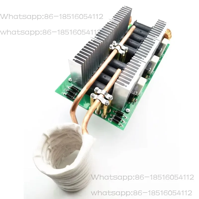 

6-tube ZVS 3000W 50A Tapless High Frequency Induction Heating Machine Quenching Module DIY Kit