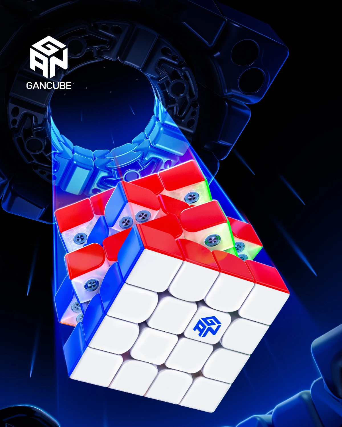 GAN 460 M 4x4 V2 UV Magic Cube GAN  460 Magnetic Speed Cube Professional puzzle Toys Children Gift  Cubo Magico