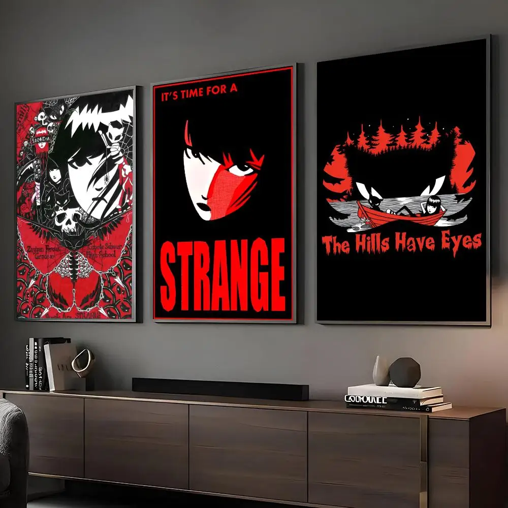 Comic B-Book E-Emily The Strange Poster Poster HD Self Adhesive Waterproof Wall Art Ideal For Home Office Dorm Bedroom Great Gif