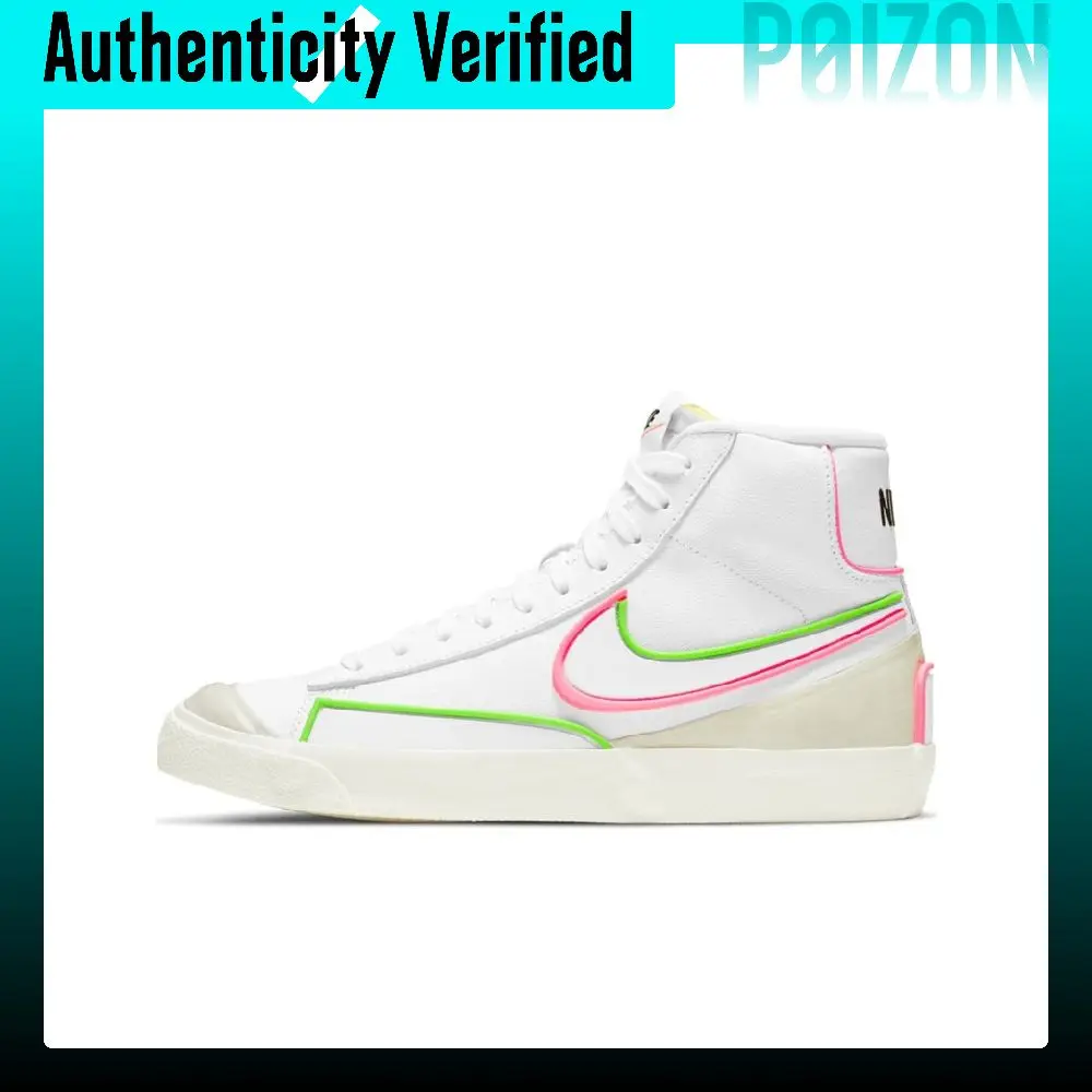 Nike Blazer Skateboard Shoes Women's Mid Top White Red Green DC1746-102