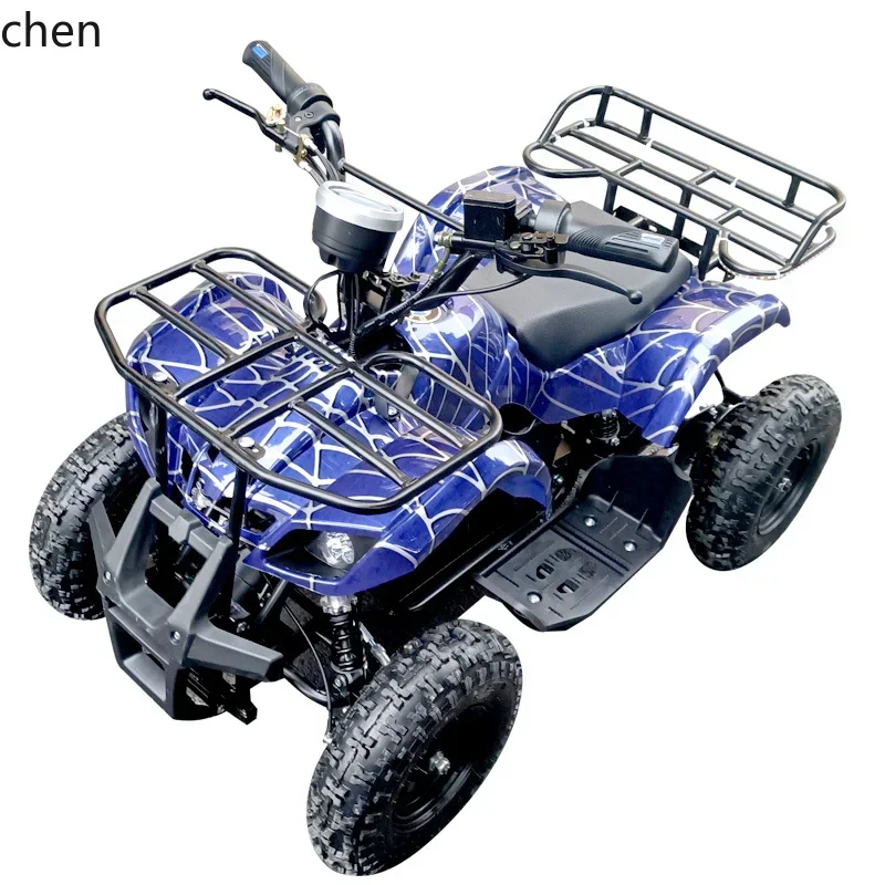 Mini Electric ATV Small Double Off-Road Vehicle Square Rental Four Wheels Mountain Bike Bull Battery Car
