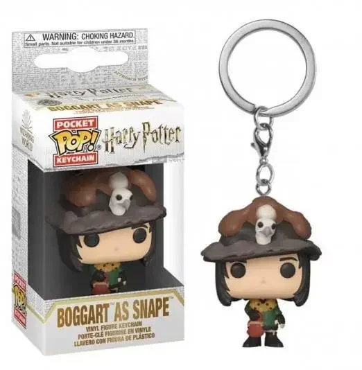 Funko Pop BOGGART as Snape Keychain with Original Boox Hermione Toy Figures Pocket Pop Keychain Brinquedos Collection Model Toys