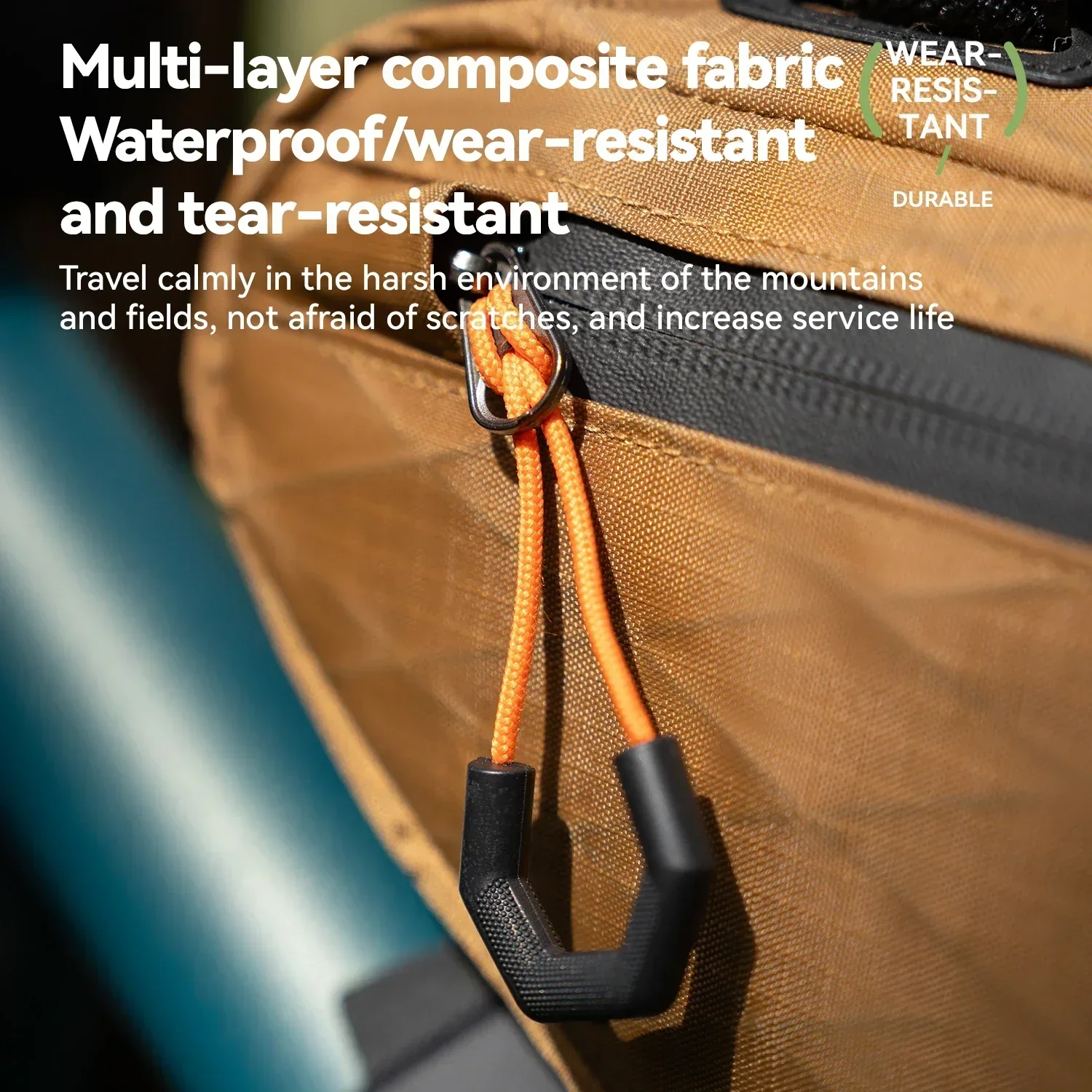 

Qunature Bicycle Bag Down Tube Bag Waterproof Wear-Resistant Stable Mounting Front Frame Bag for Road Mountain & Touring Bikes