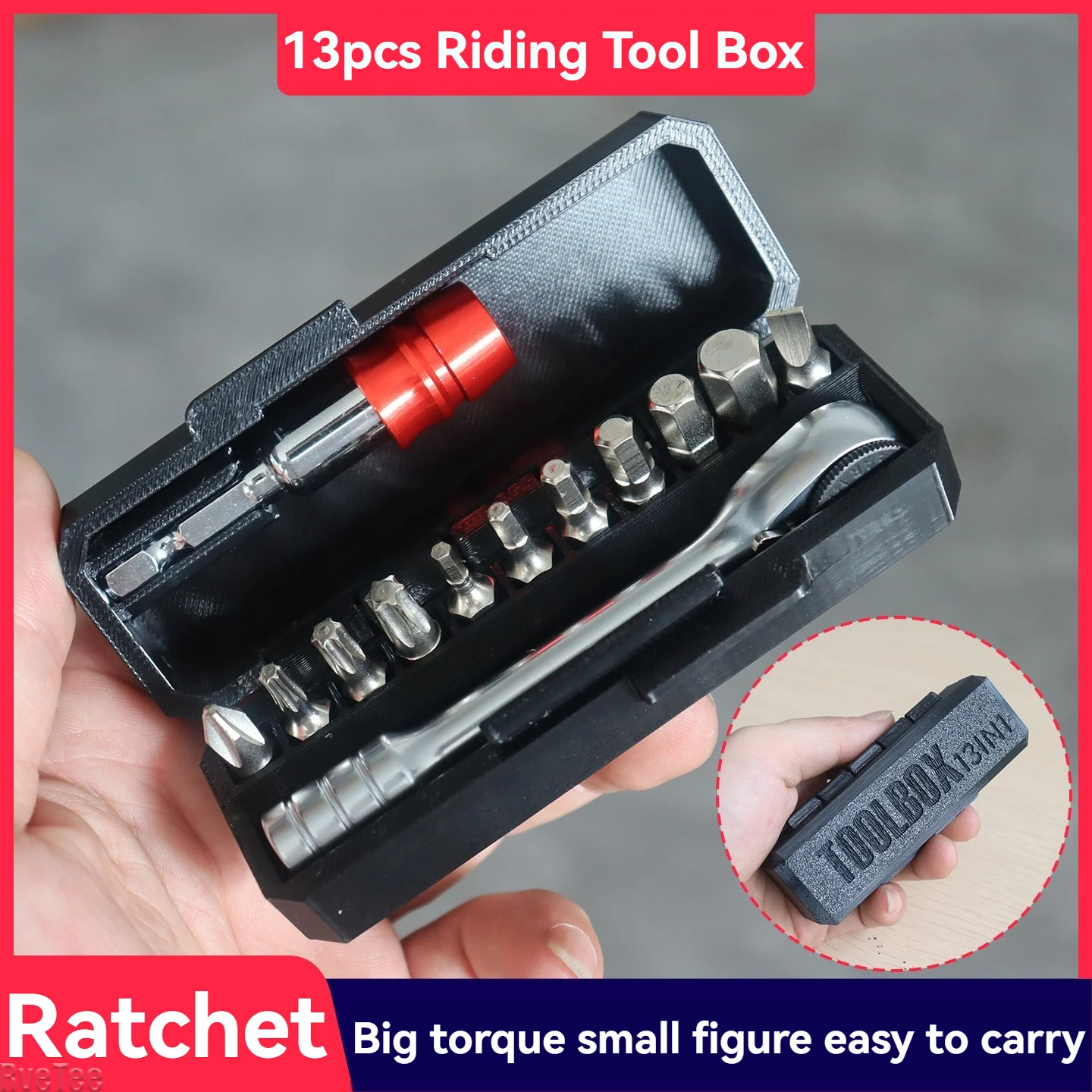 13in1 1/4 Ratchet Double Head Fast Ratchet Wrench Set Double-Ended Mini Socket Wrench Set Bicycle Workshop Tool Hand Tools