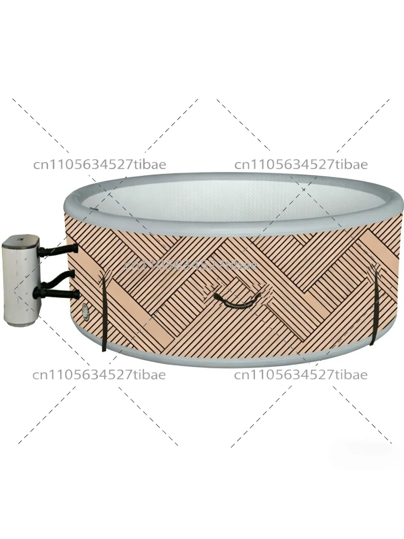 Heated Jacuzzi Inflatable Spa Outdoor Home   Children's Swimming  Health Pool Sauna