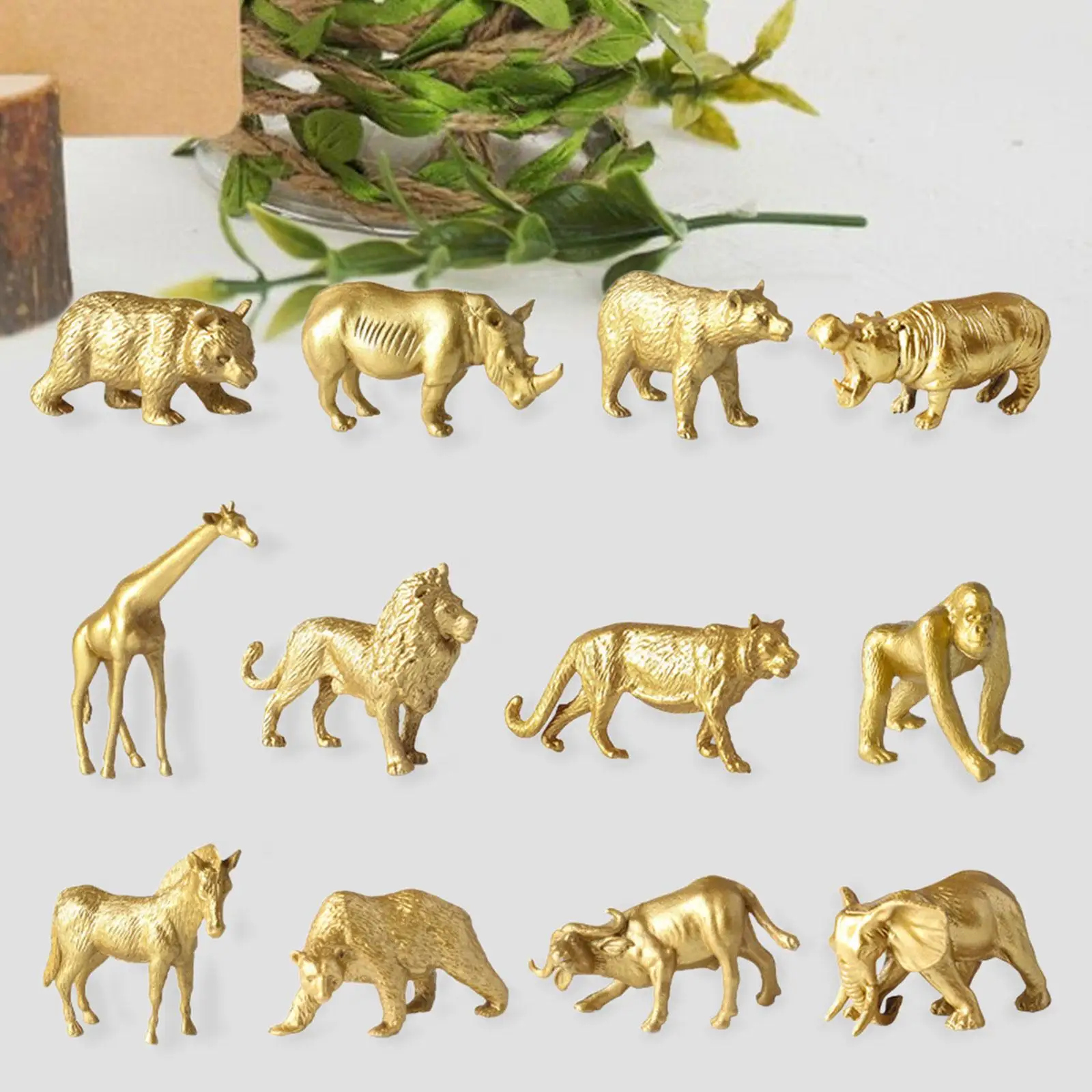 Figuras de animales de granja, miniaturas, Juguetes Educativos de aprendizaje para niñas, 12 piezas