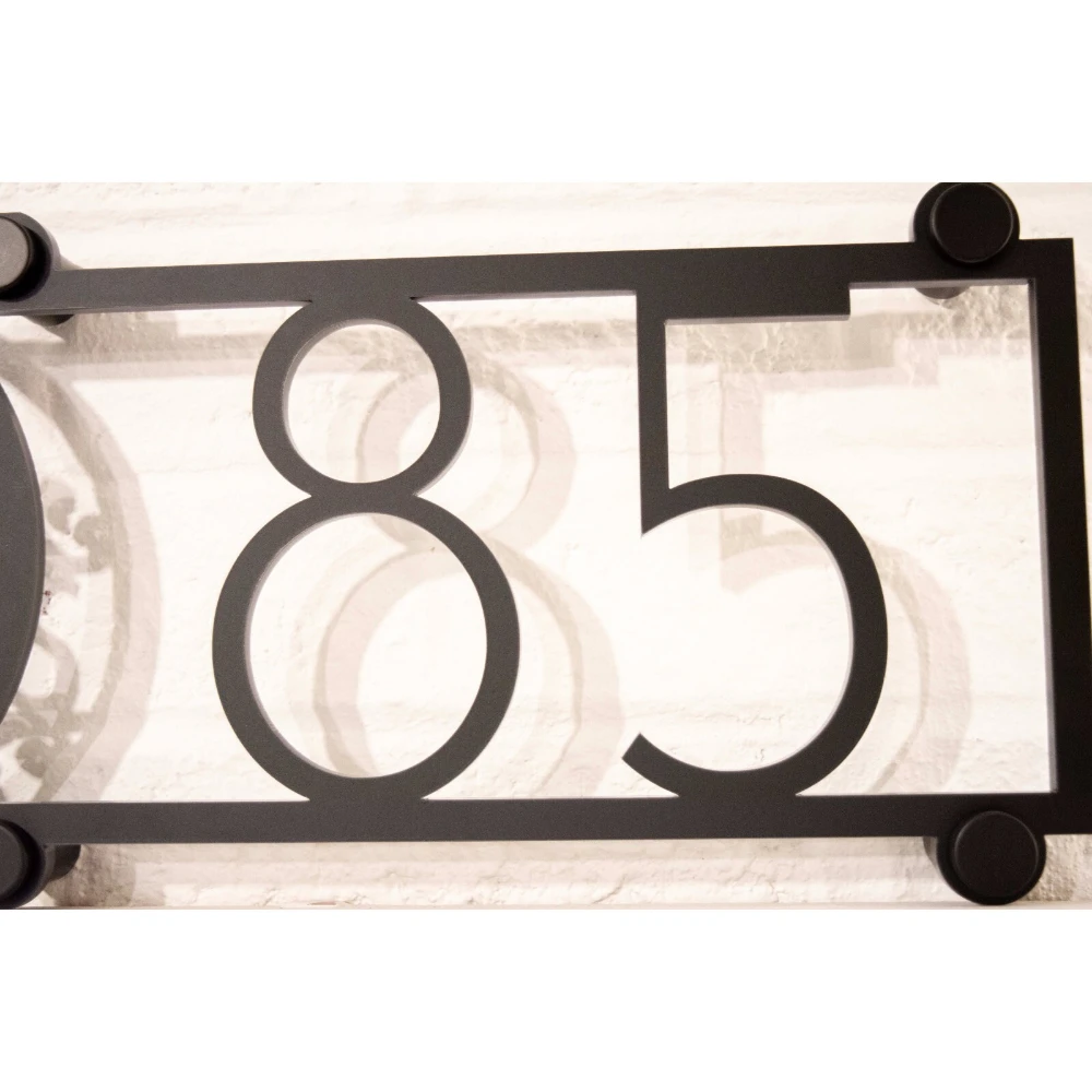 لوحة عنوان المنزل عنوان مخصص علامة أكريليك عنوان رقم المنزل علامة