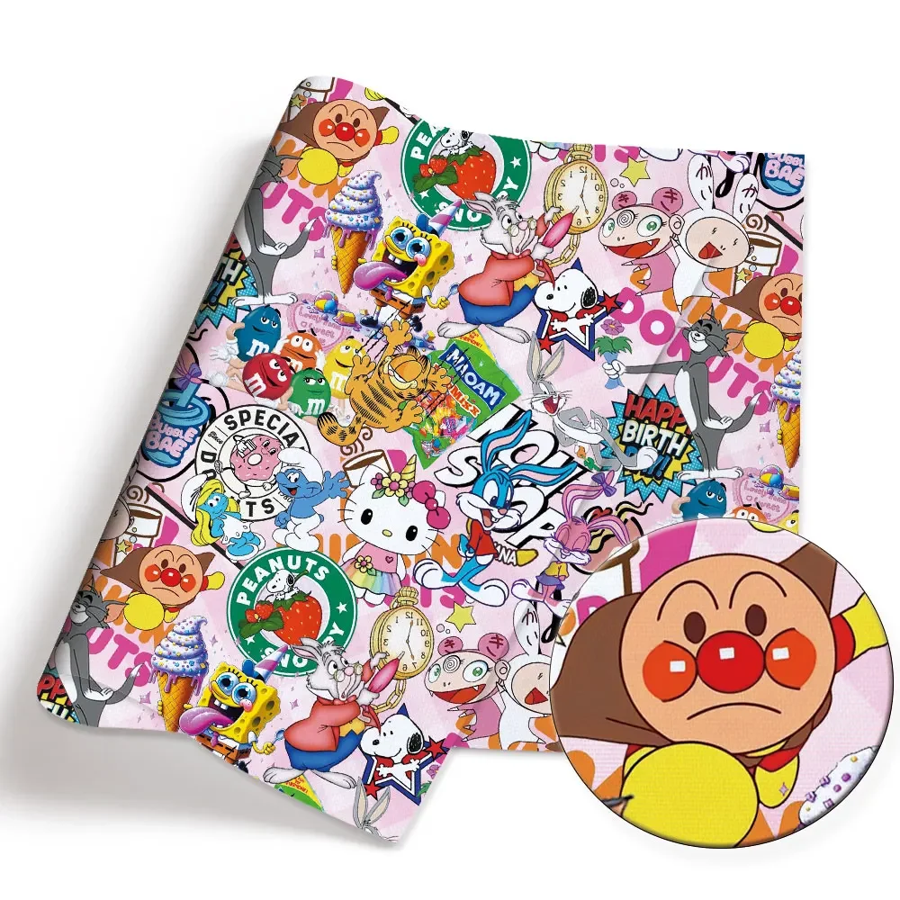 폴리 에스터 코 튼 만화 패브릭 140*50cm 수 제 바느질 패치 워크 퀼트 아기 드레스 홈 시트 인쇄 패브릭 바느질 어린이