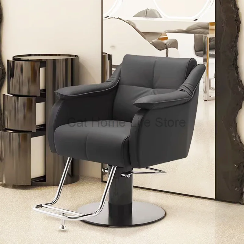 

Swivel Beauty Salon Chairs Professional Barbershop Shampoo Luxury Barber Chair Hairdressing Cadeira Ergonomica Furnitures