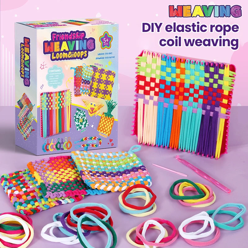 Zestaw do robienia na drutach, sznurkowy szydełkowy haczyk, igły, akcesoria do rękodzieła, szydełkowanie, wielokolorowe, DIY, ręcznie robione, sztuka i rzemiosło, narzędzie do sznurków, prezent dla dzieci.