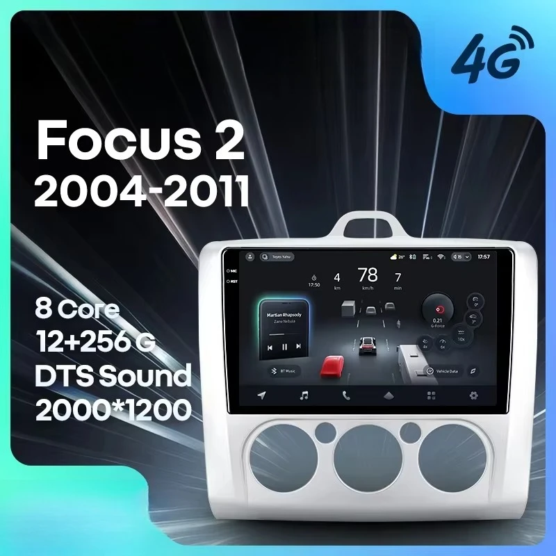 For Ford Focus 2 Mk 2 2004 - 2011 CarPlay Android Auto 2DIN Autoradio Car play Radio Multimedia Stereo 4 sold