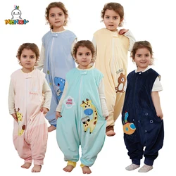 MICHLEY Cartoon Children Baby Sleeping Bag Sack With Feet Sleeveless Sleepwear sleepsack Pajamas Vest For Girls Boys Kids 1-6T