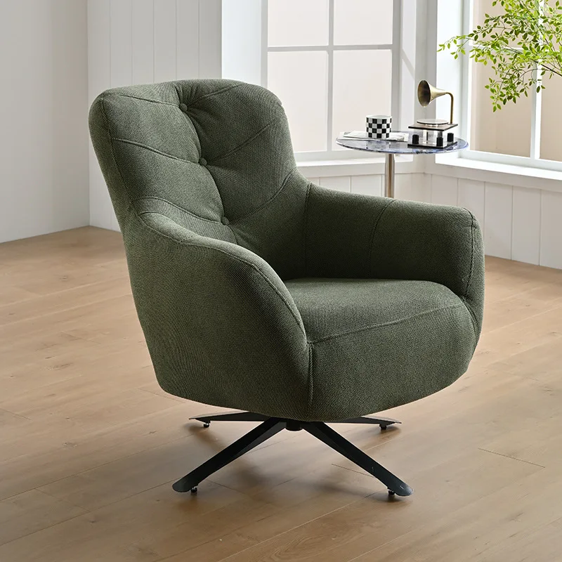 Swivel sofa chair Italian minimalist single comfortable sedentary living room balcony lazy sofa recliner casual 85x90x86cm