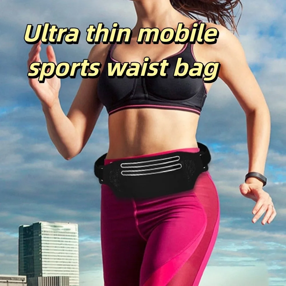 

Ultra-Thin Sports Waist Bag High Elastic Close Fitting Running Phone Bag Lightweight Multifunctional Sports Phone Bag
