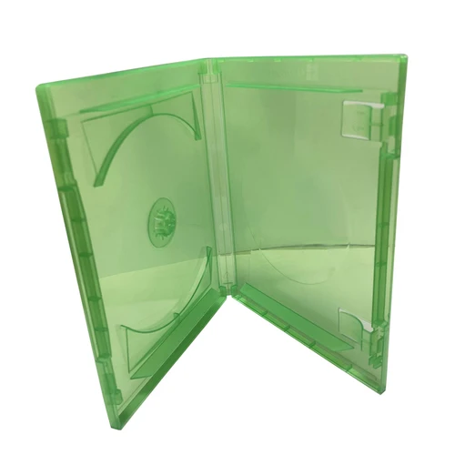 Imagen 1 del producto Carcasa de tarjeta de juego de almacenamiento de disco de plástico PP para Xbox one, caja de almacenamiento de CD de juego verde transparente