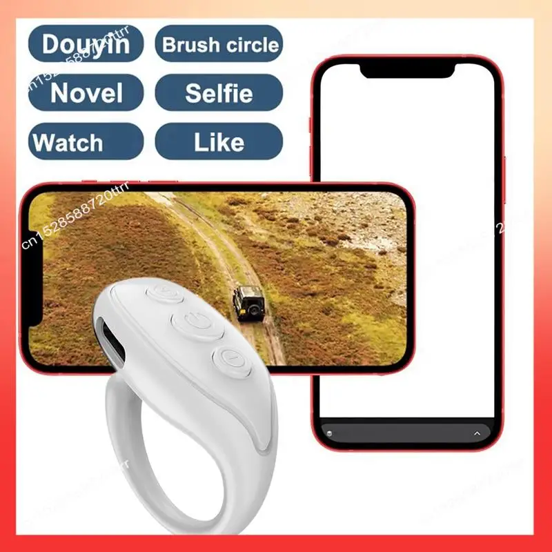 

ABNR Bluetooth кольцо с дистанционным управлением на кончике пальца селфи фотопереворачиватель страниц переворачивающийся видеоконтроллер идеально подходит для телефонных видеоприложений