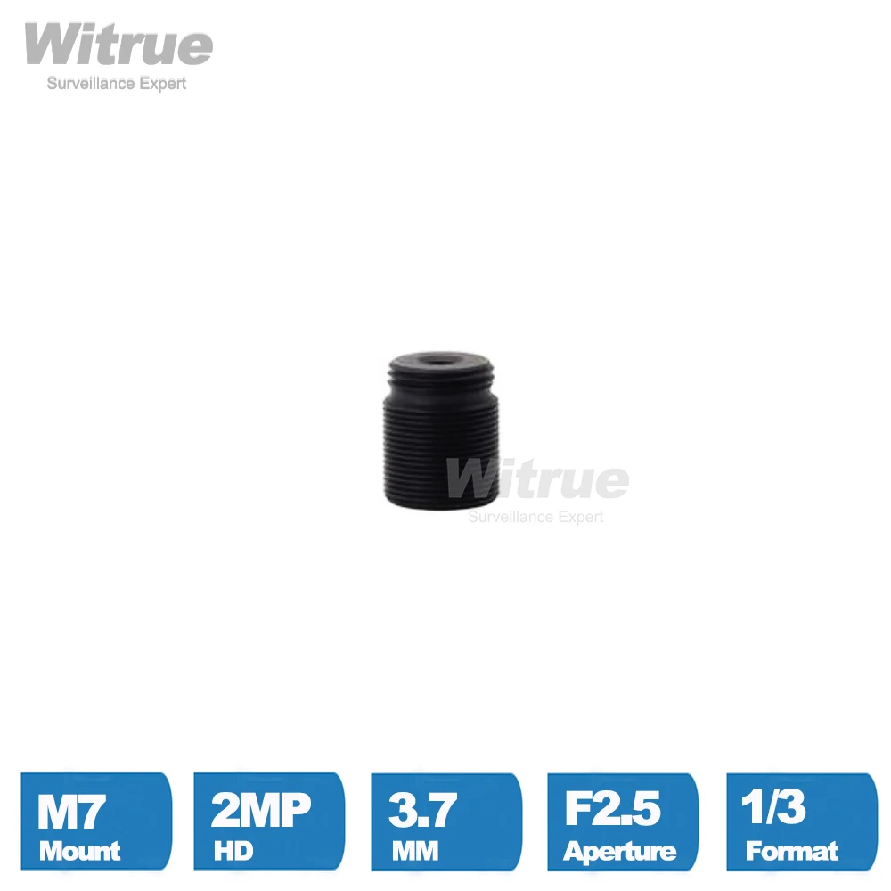 

Объектив Witrue для видеонаблюдения 3,7 мм, крепление-обскура M7, 1080P HD, 2 МП, диафрагма F2,5, формат 1/3 650 нм, ИК-фильтр для мини-камер безопасности