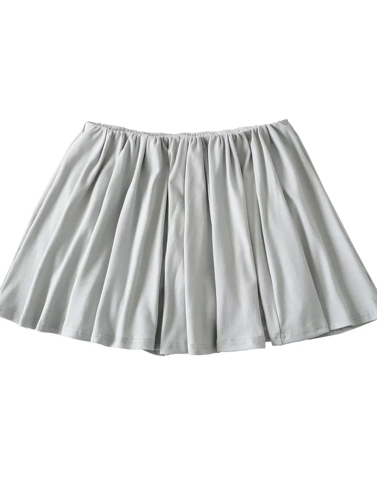 Low Waist A-Line  Skirt Women's College Style Anti-Light Slimming Short Skirt Polyester Fiber Static Free with 