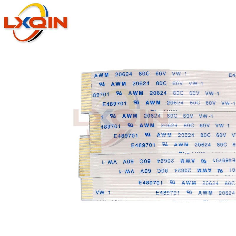 LXQIN 10pcs I3200 Print Head 14pins Cable for 4720/I3200/I1600 Solvent UV Flatbed Print Head FFC Data Cable