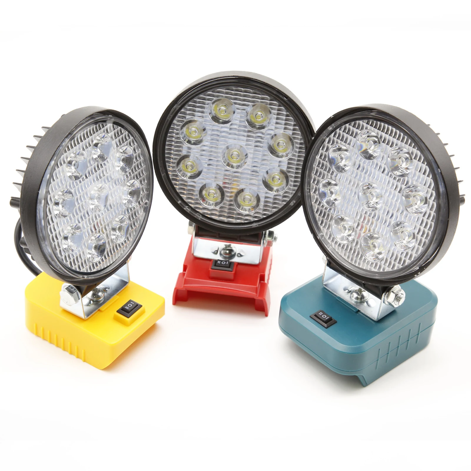 18V Li-ion Battery LED Work Light Flashlight Portable Emergency Flood Lamp Camping lamp For Makita/Dewalt/Milwaukee/Bosch